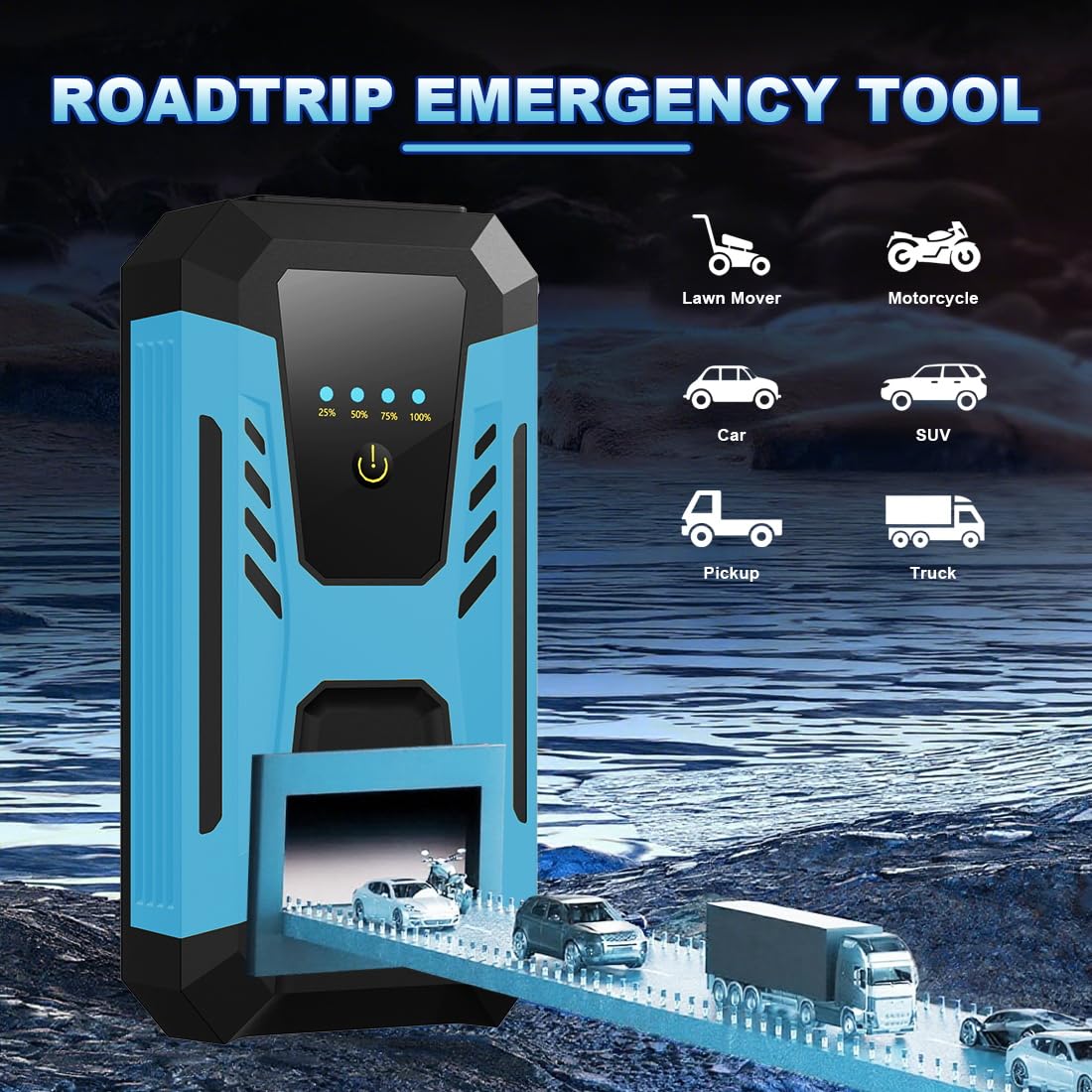 6000A Peak 12v Jump Starter X765234