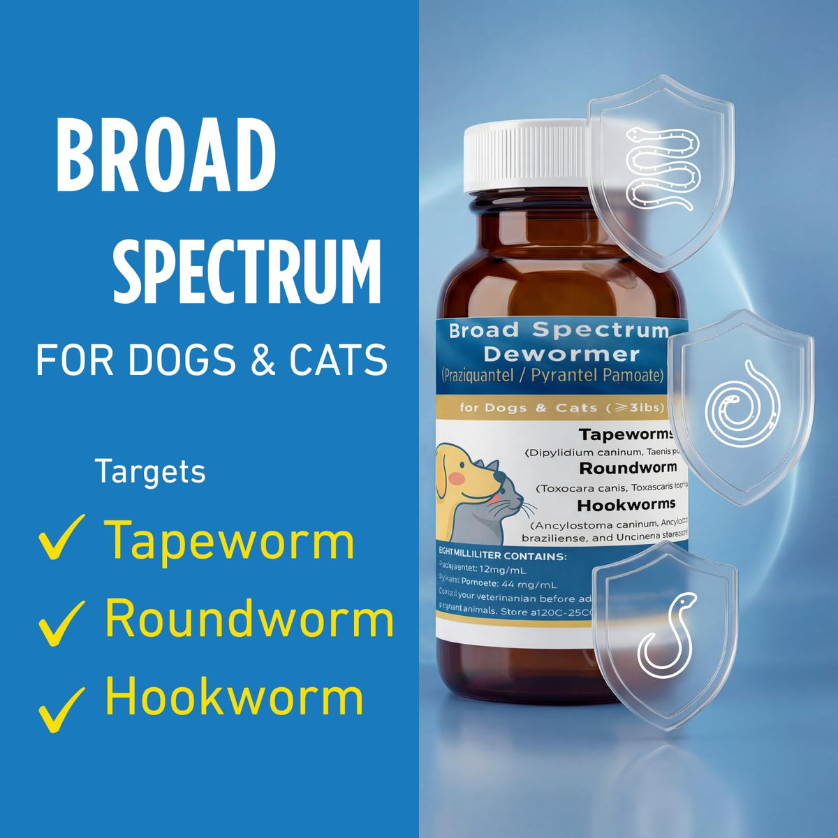 Broad Spectrum Dewormer for Cats & Dogs J473