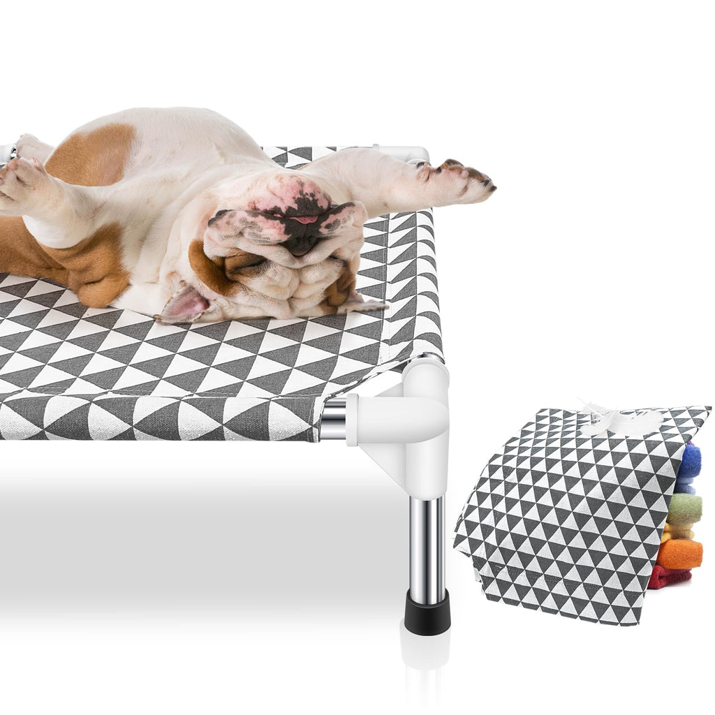 Medium Cotton Elevated Outdoor Dog Bed O39191