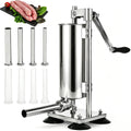 3L Manual Sausage Stuffer Machine 304 Stainless Steel H678527
