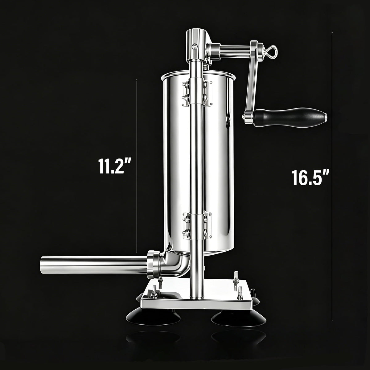 3L Manual Sausage Stuffer Machine 304 Stainless Steel H678527