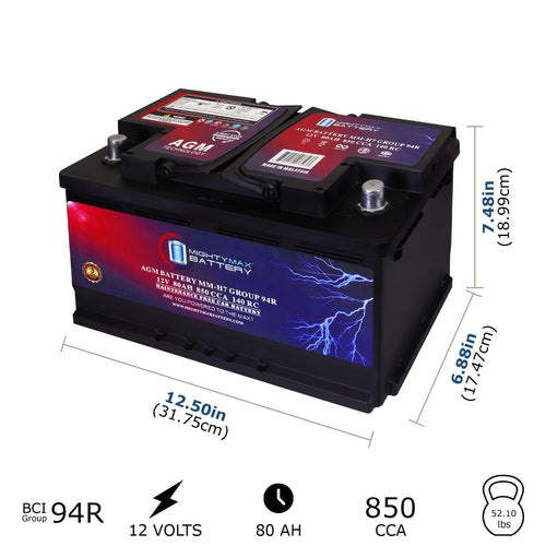 12V 80AH 850 CCA Replacement Battery Z64035