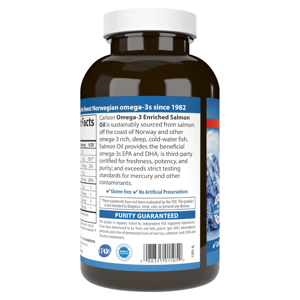 Salmon Oil 500 mg Omega-3s 300 Softgels R384