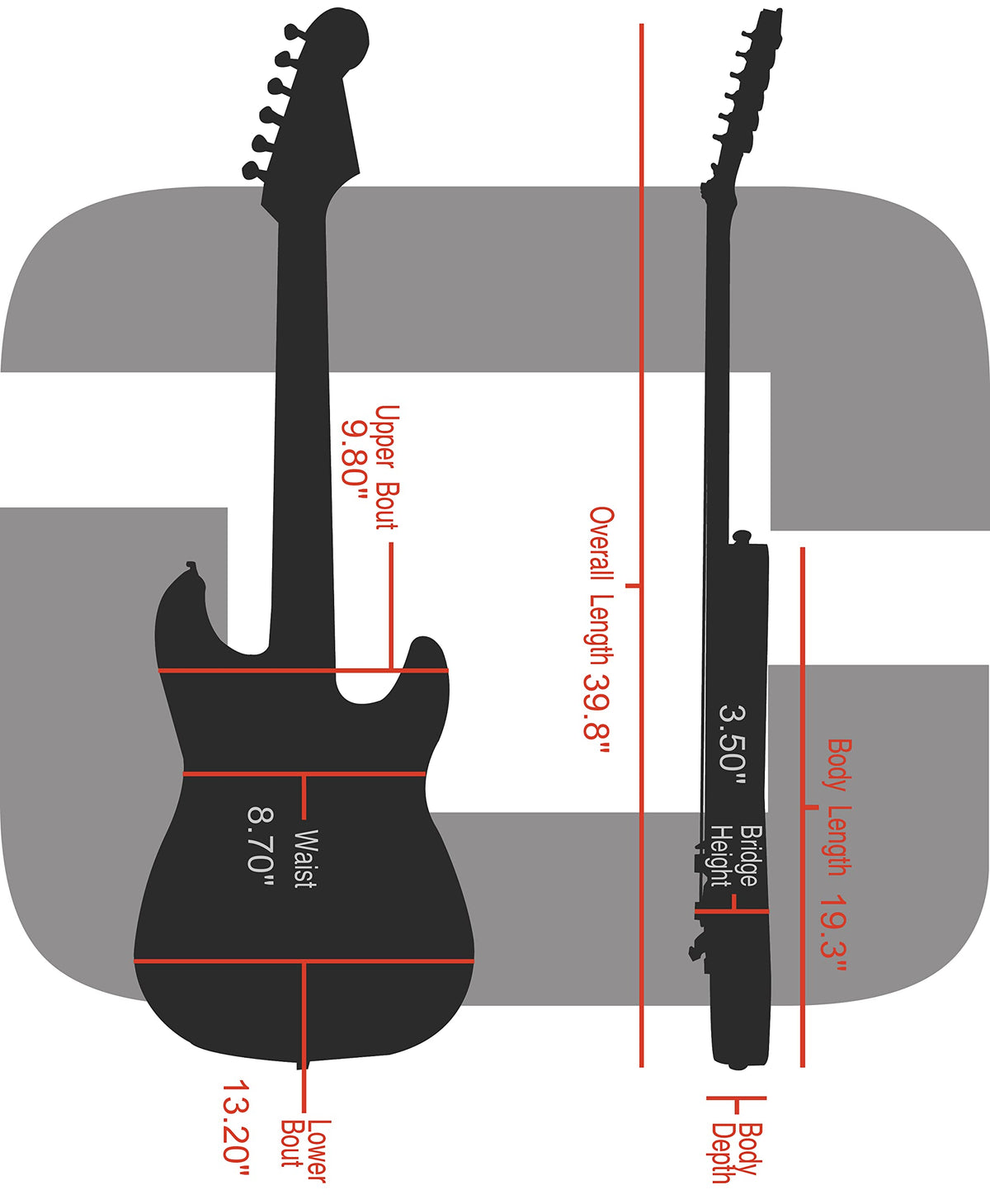Black Electric Guitar Case B31715
