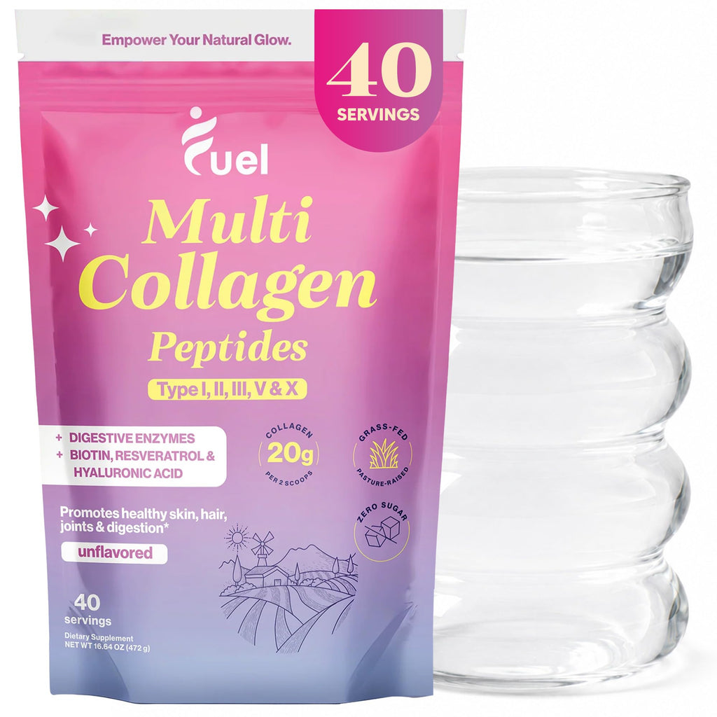 Unflavored Multi Collagen Peptides Powder 40 Servings L687