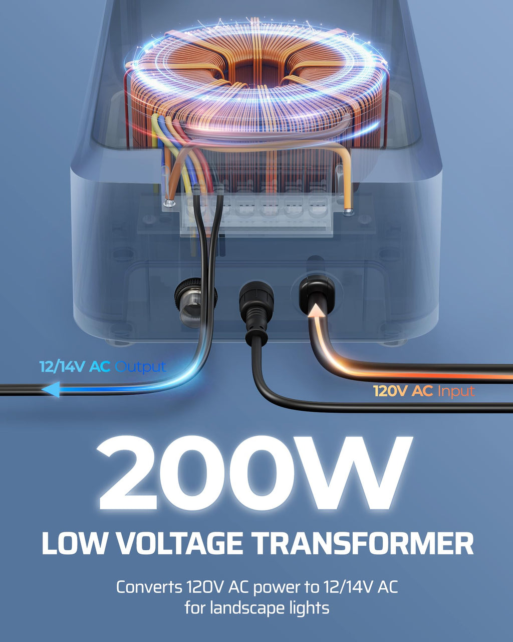 200W Outdoor Low Voltage Transformer X23753