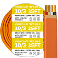 Orange 35FT Non-Metallic Sheathed Cable C589538