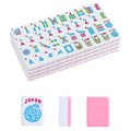 American Mahjong Tile Set, 166 Mahjong Game Set with Pink Color P251657