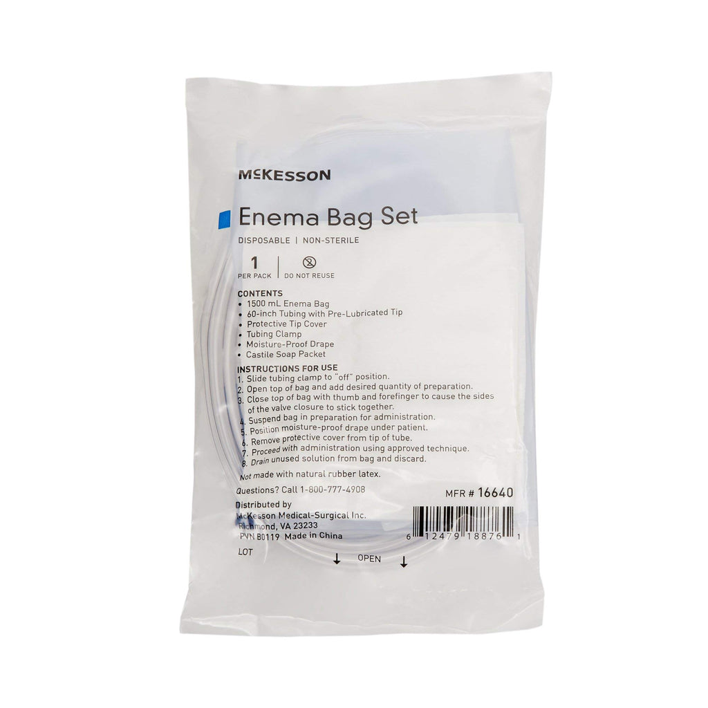 Non-Sterile Single Use Disposable Enema Bag Set 50 Count F74427
