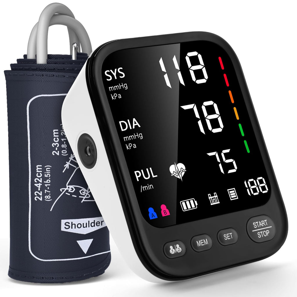 Automatic Upper Arm Blood Pressure Monitor with Adjustable Large Cuff E901125