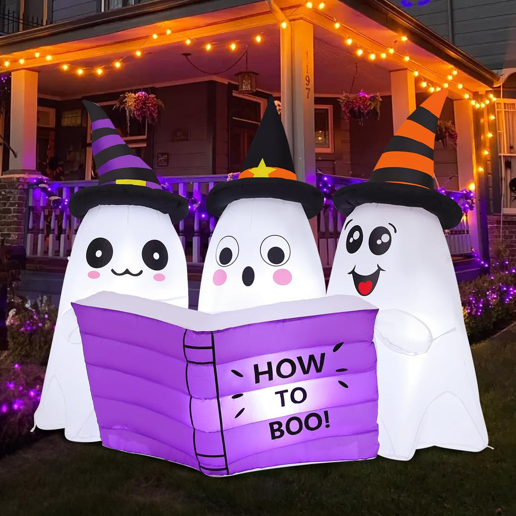 5.2FT Halloween Inflatables Ghost Outdoor Decoration with Built-in LEDs H16655