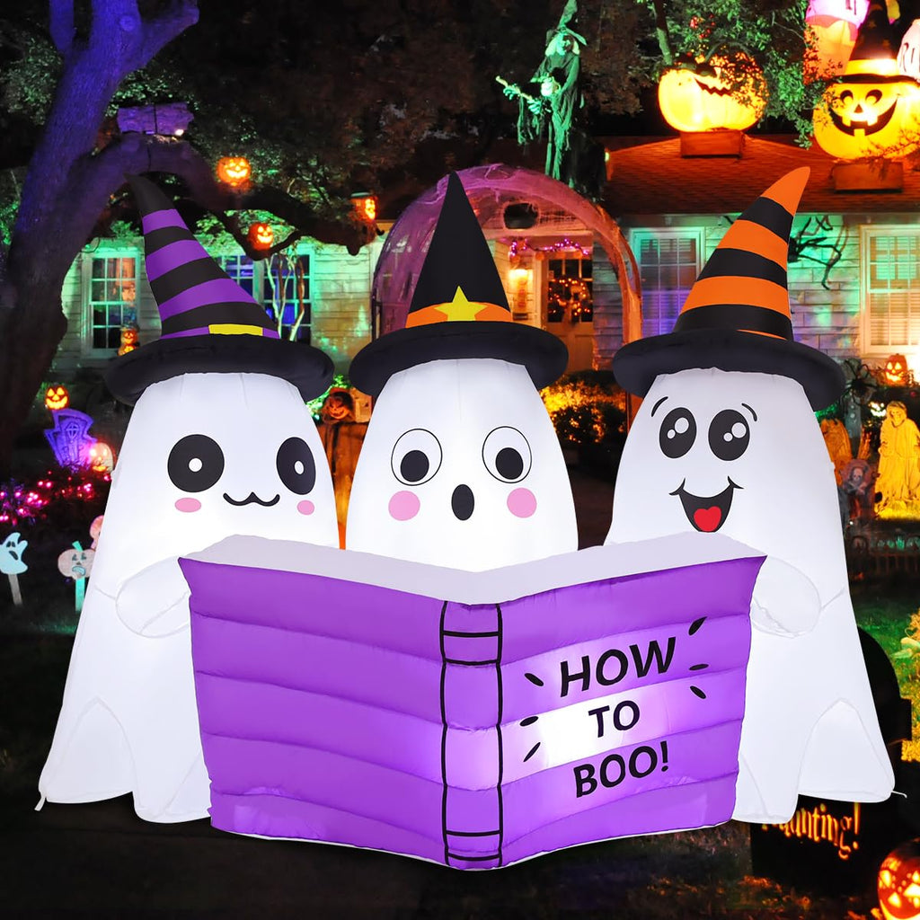 5.2FT Halloween Inflatables Ghost Outdoor Decoration with Built-in LEDs H16655