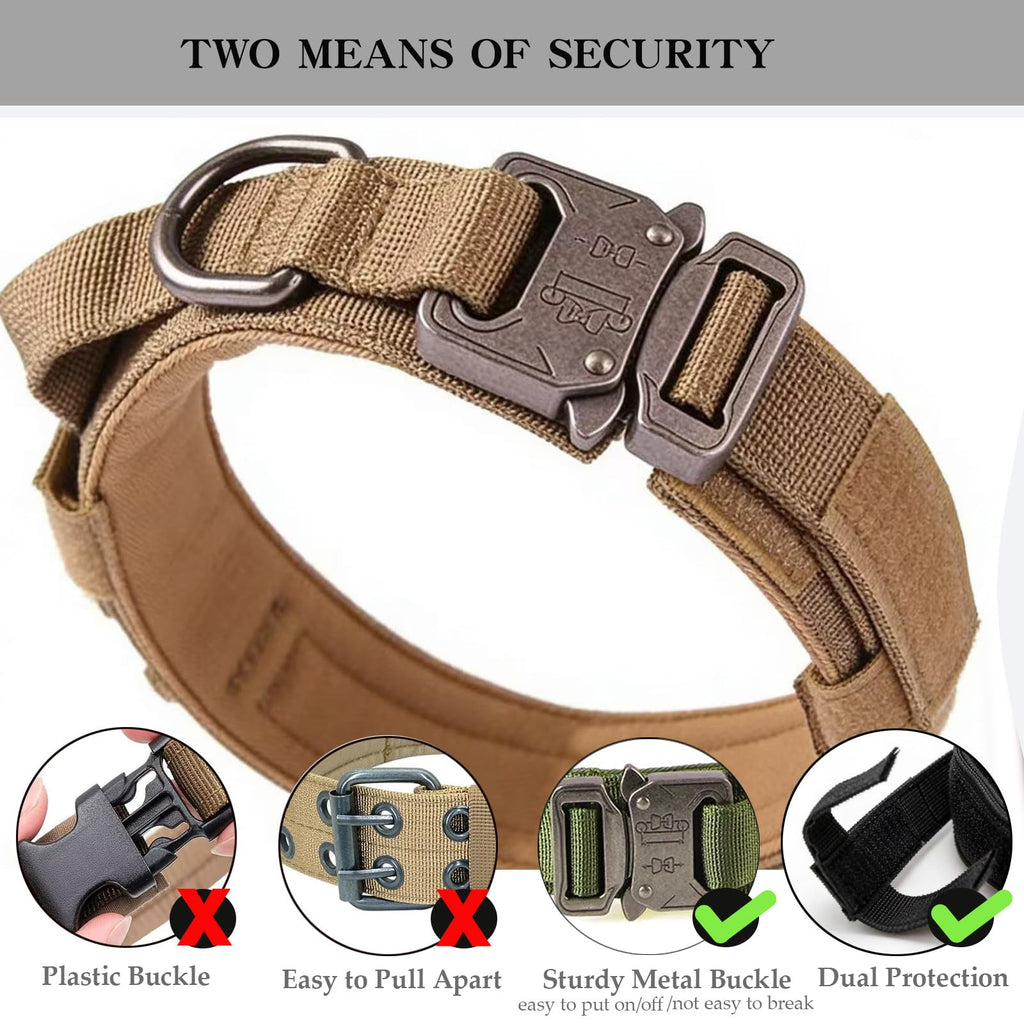 Adjustable Nylon Tactical Dog Collar with Control Handle S14702