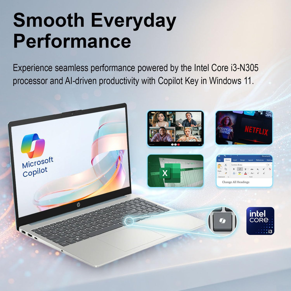 15.6" FHD Touchscreen Laptop Intel Core i3 8GB 256GB SSD U835