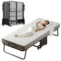 Folding Bed with 5-inch Memory Foam Mattress and Metal Frame P990486
