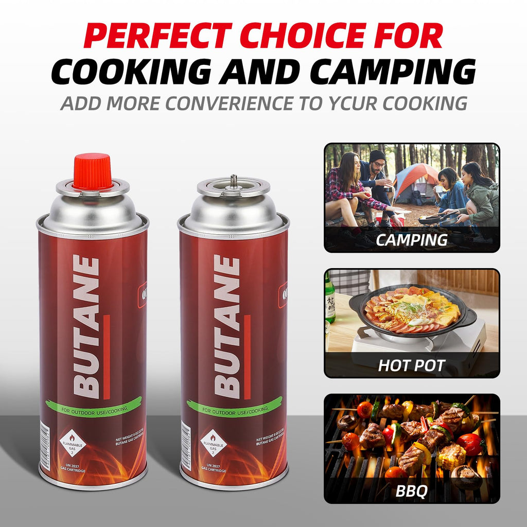 12 Pack 8oz Butane Fuel Cylinders D902