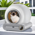Covered Self-Cleaning Litter Box with Disposable Trays H15289