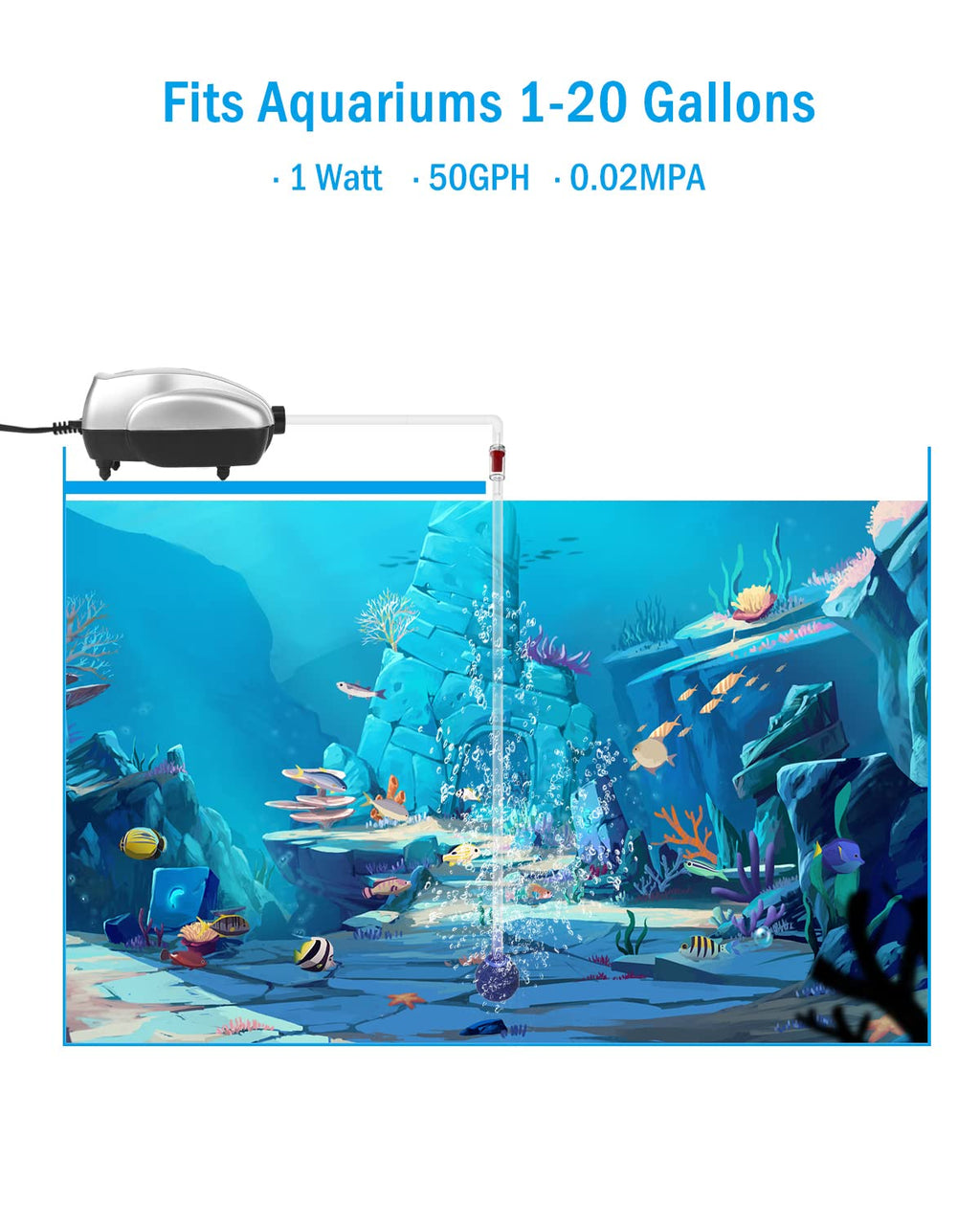Aquarium Air Pump Kit F154208