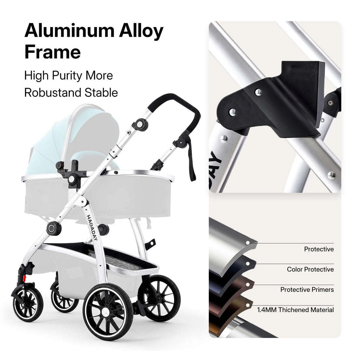 2-in-1 Reversible Baby Stroller G794