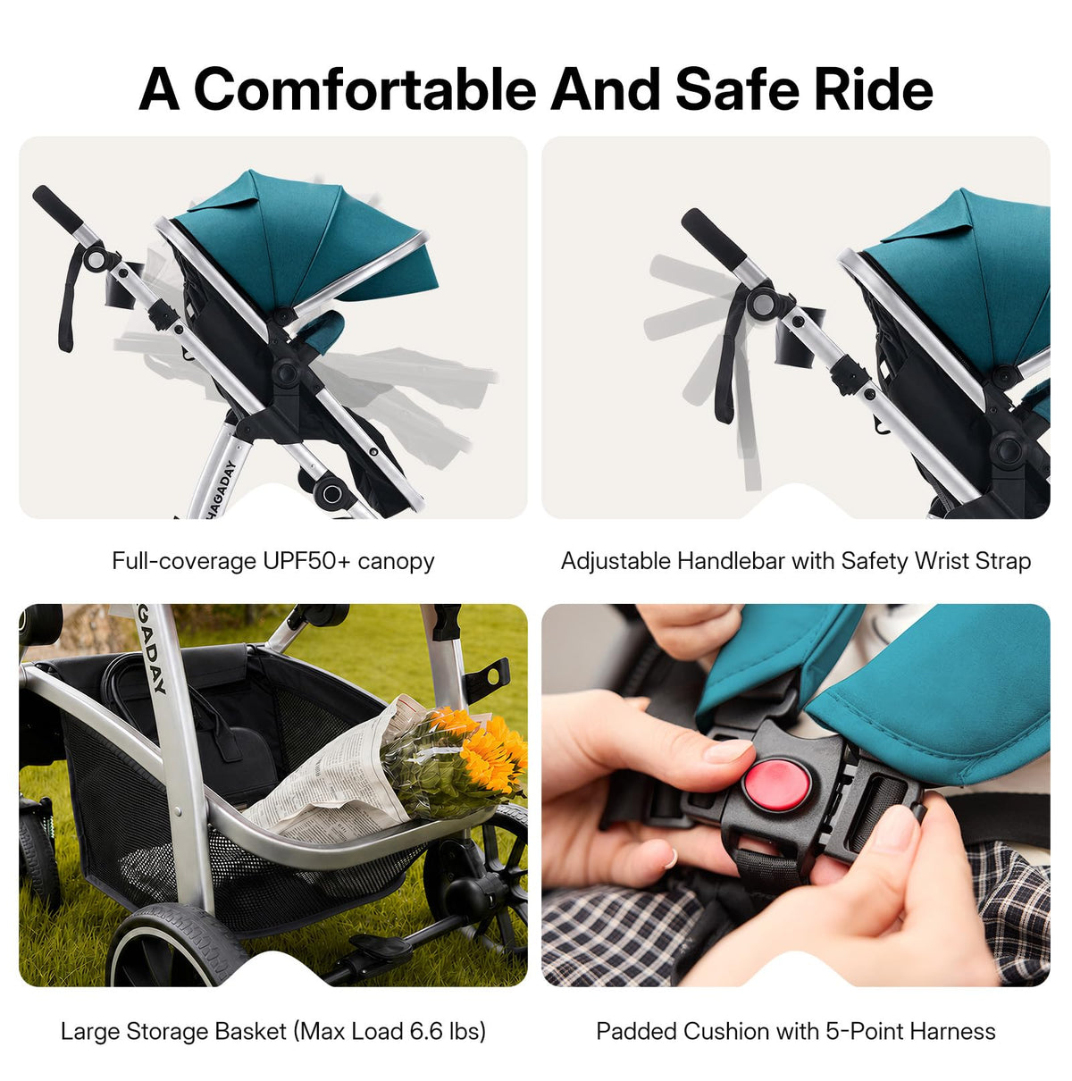 2-in-1 Reversible Baby Stroller G794