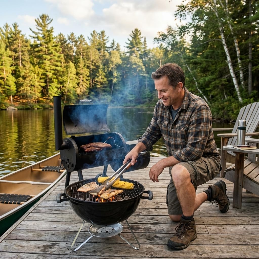 Hardwood Lump Charcoal 18 lb All Natural BBQ Grill Smoker Wood Charcoal V7588