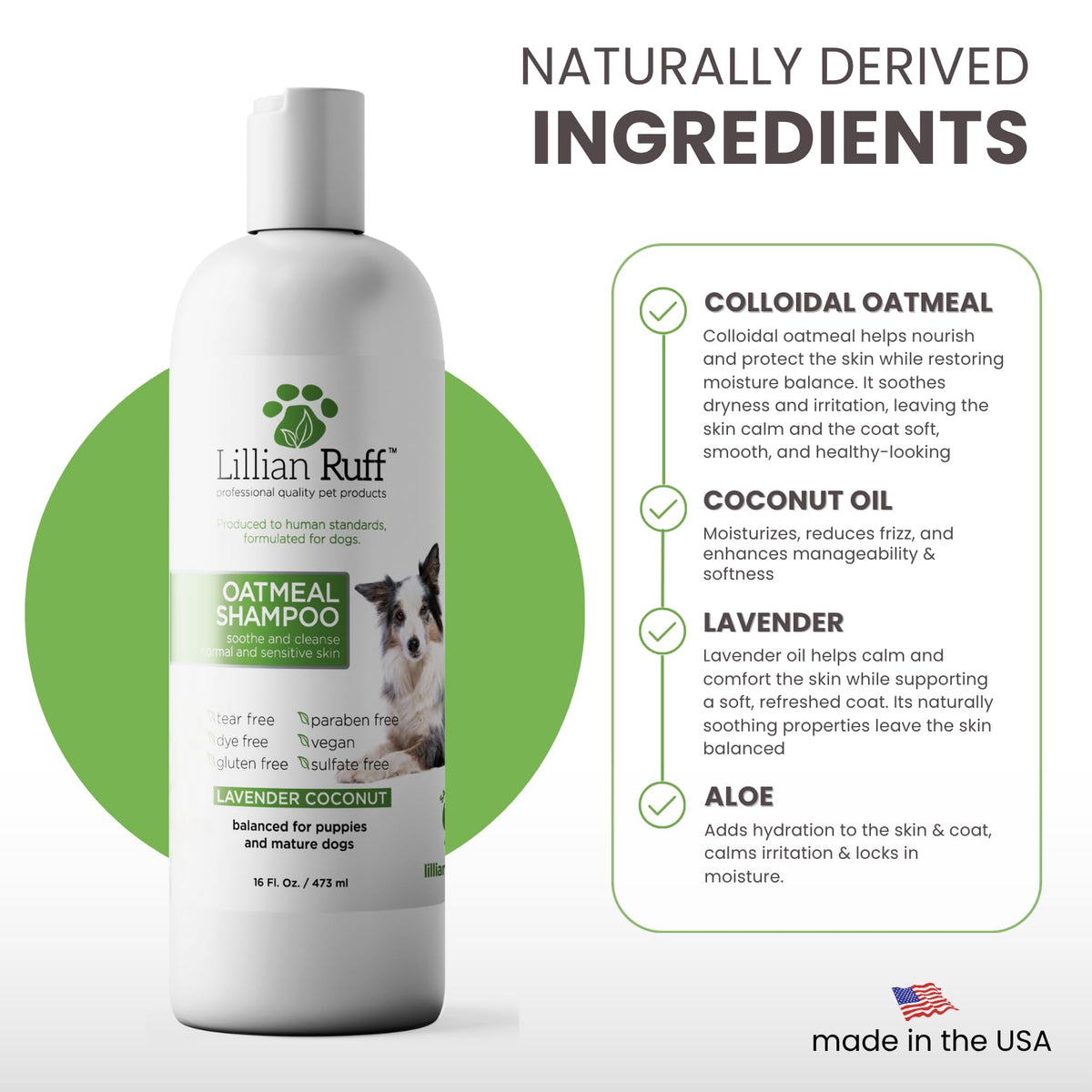 Oatmeal Dog Shampoo 16oz L659080