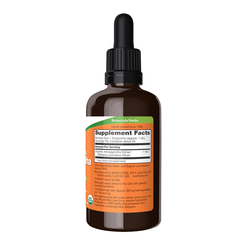 Organic Ashwagandha Liquid Extract 2 fl. oz Y2294