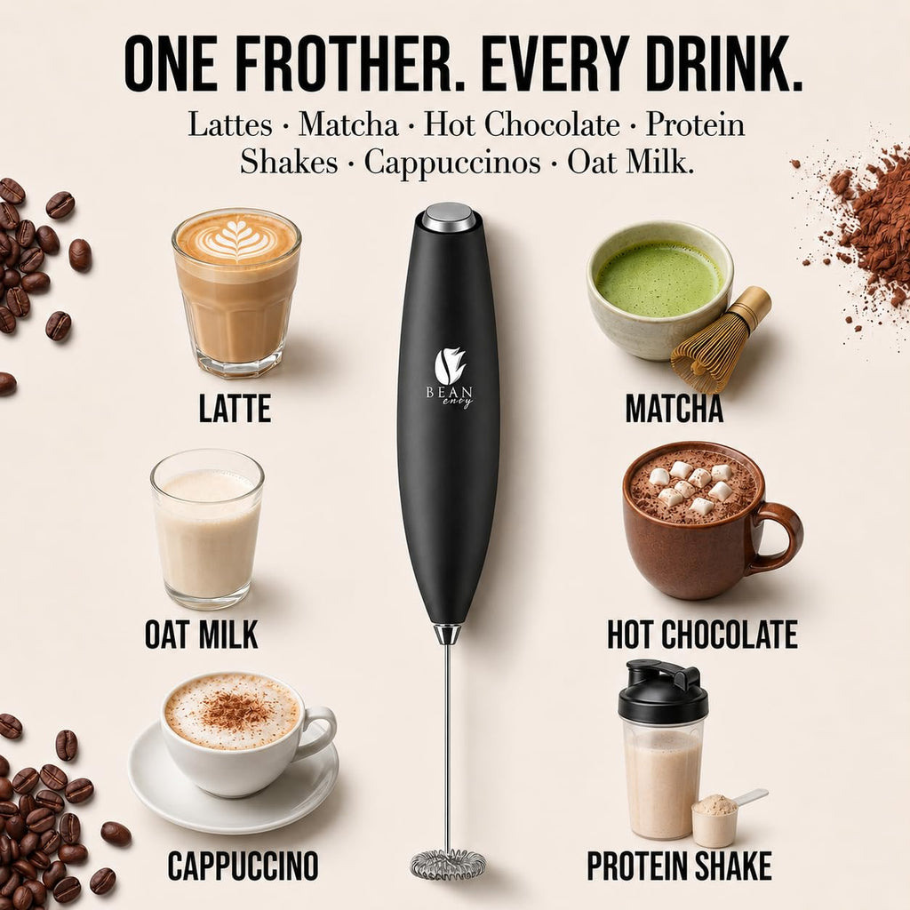 Black Handheld Milk Frother X828