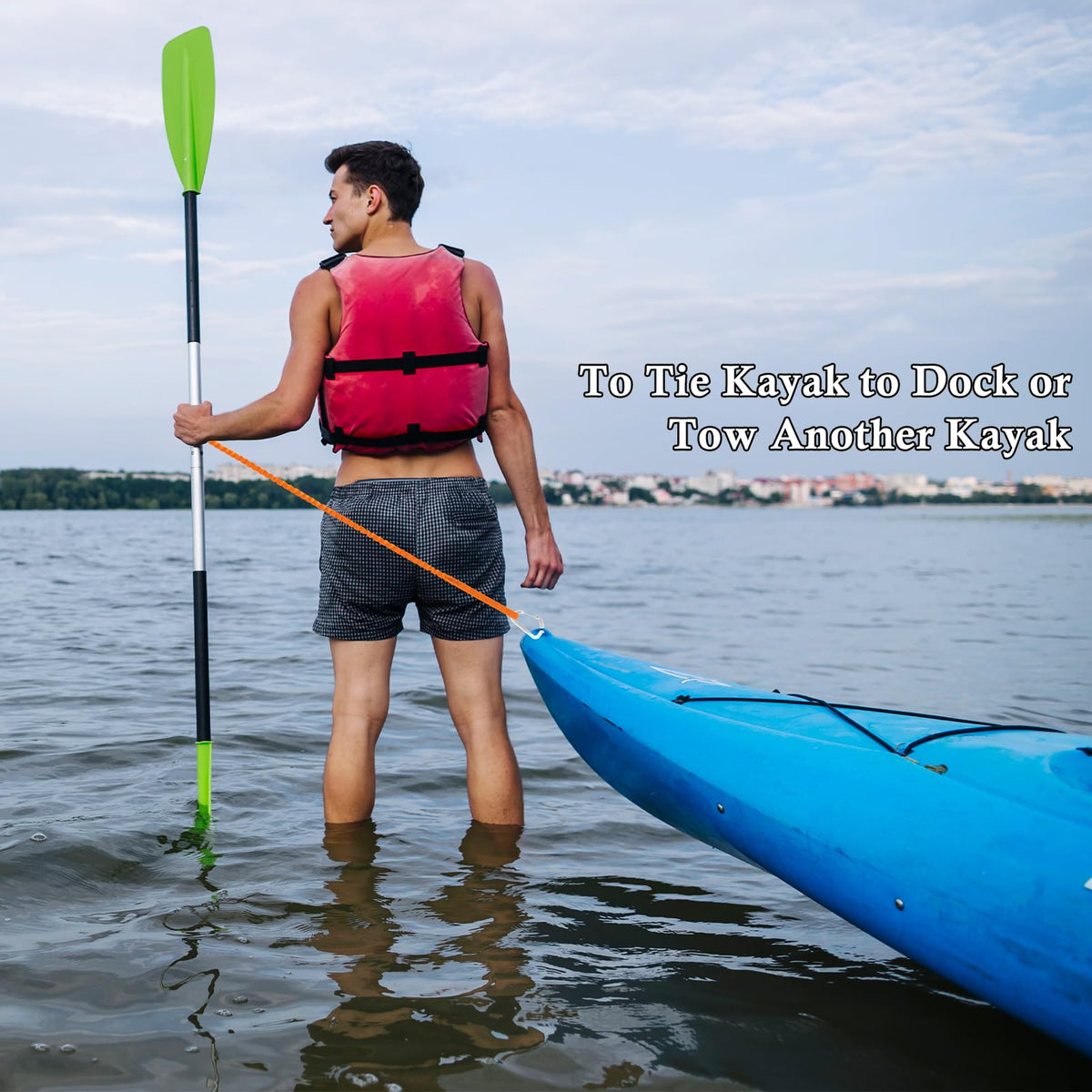 Kayak Paddle Board Leash Stretchable Strap B842639