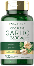 Odorless Garlic Supplement 400 Softgels Z17045