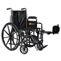 Silver Wheelchair with Detachable Desk Arms & Elevating Leg Rests S390211