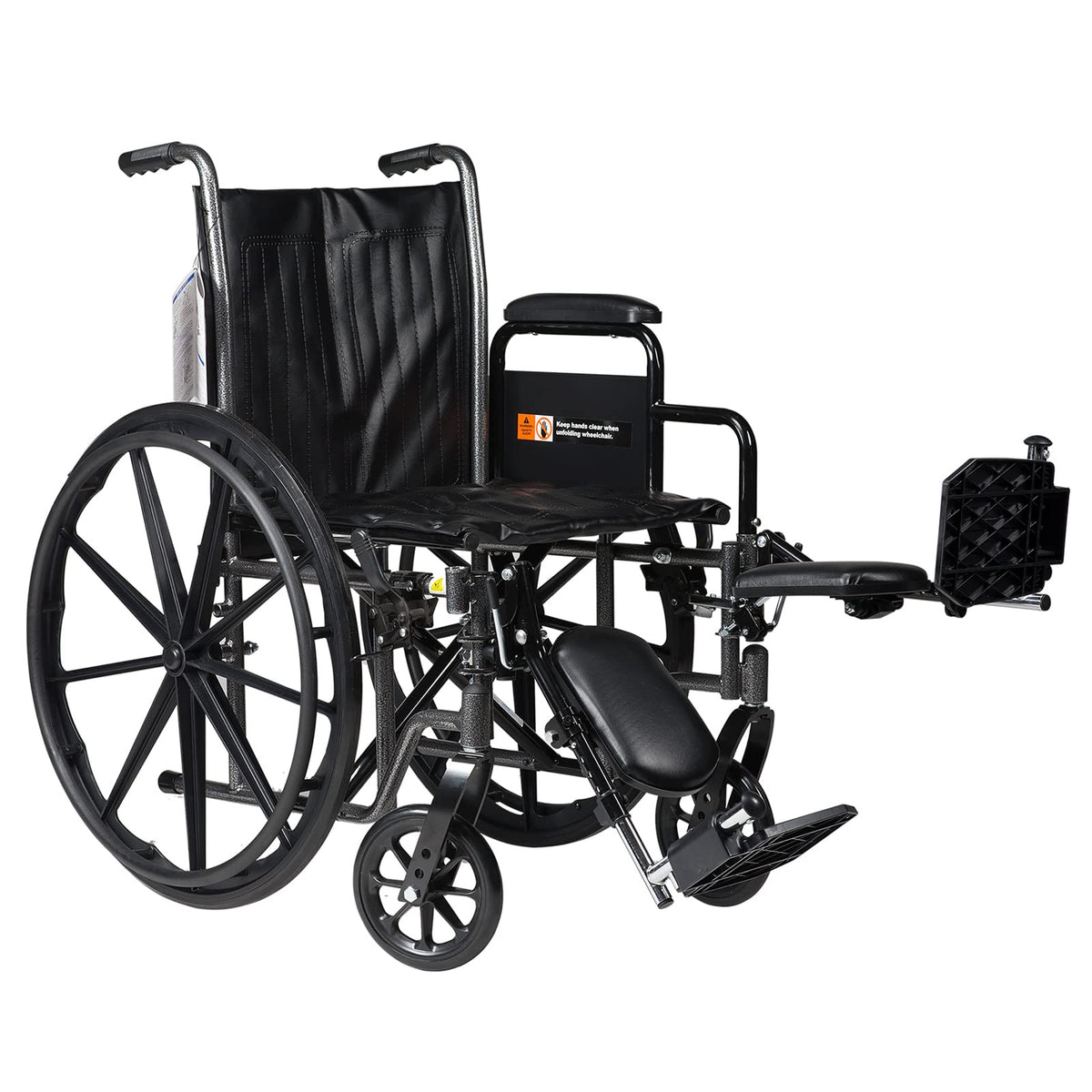 Silver Wheelchair with Detachable Desk Arms & Elevating Leg Rests S390211