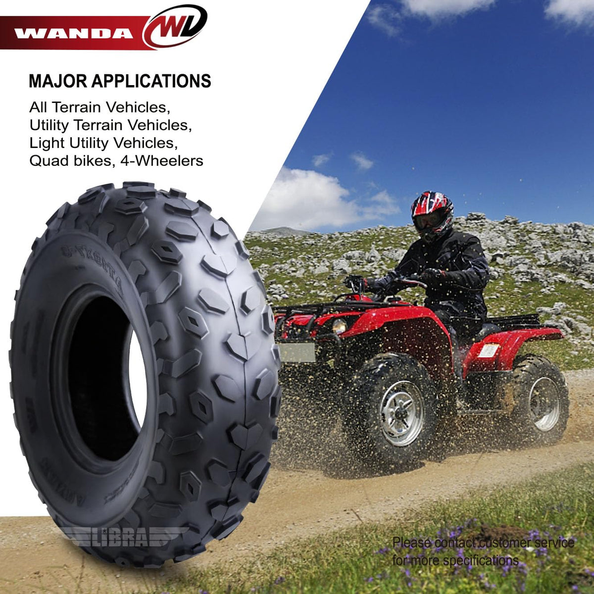 19X7-8 4PR ATV Tires Y442