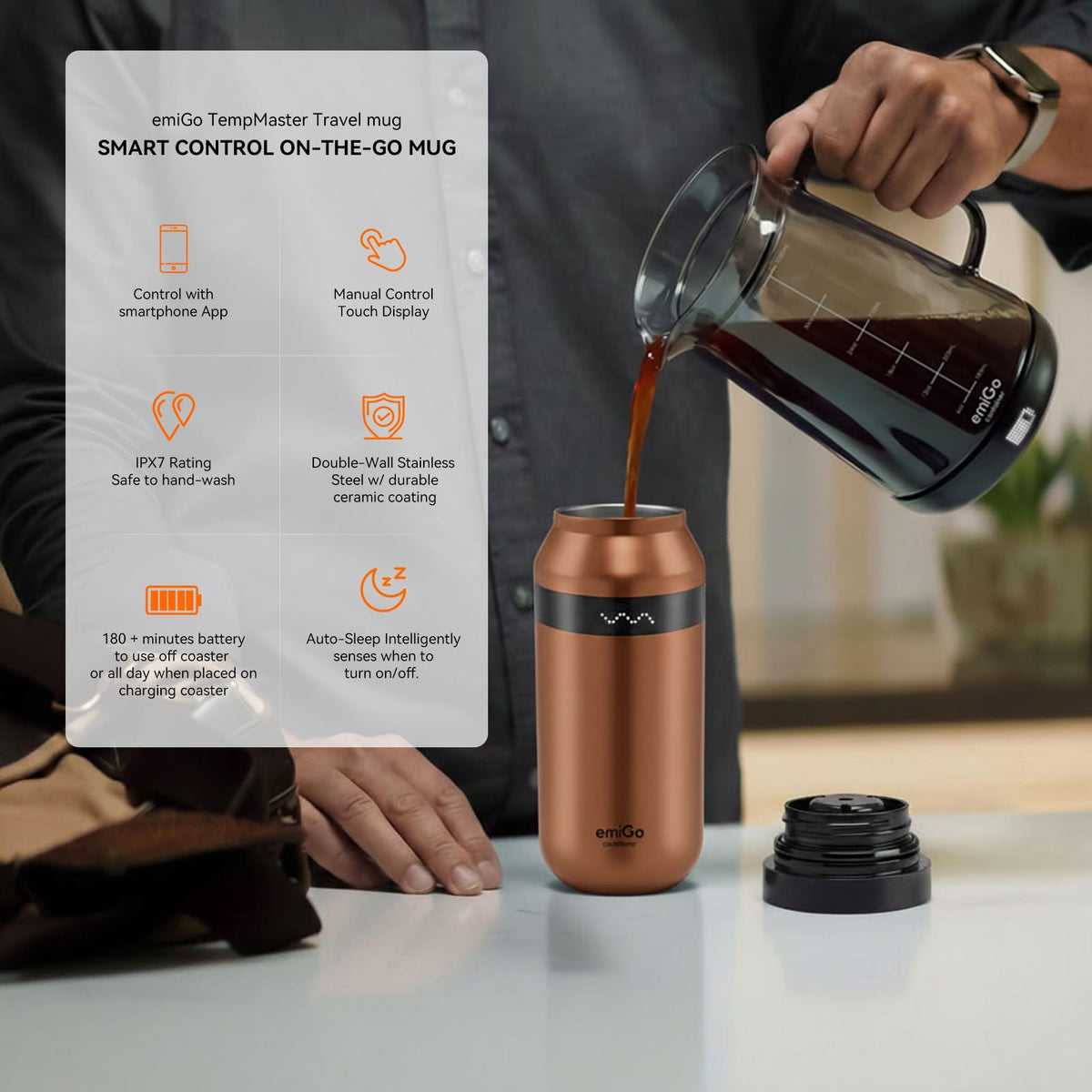 12 oz App Ctrl Heated Mug Z336805