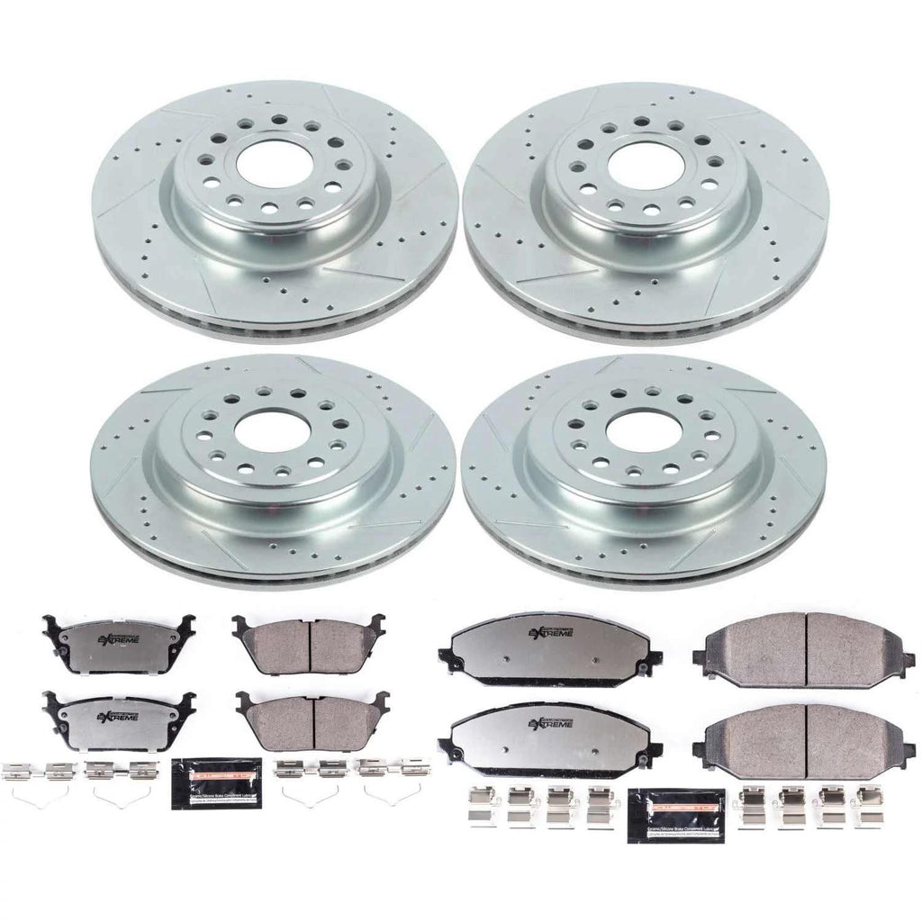 Front & Rear Brake Pad & Rotor Kit A680495