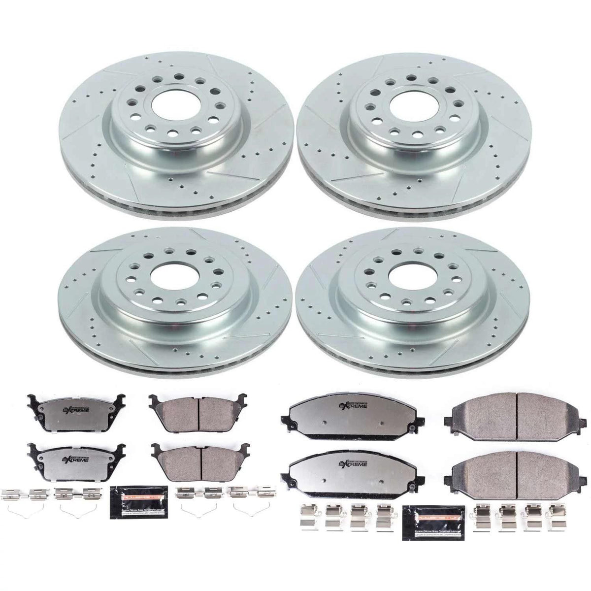 Front & Rear Brake Pad & Rotor Kit A680495
