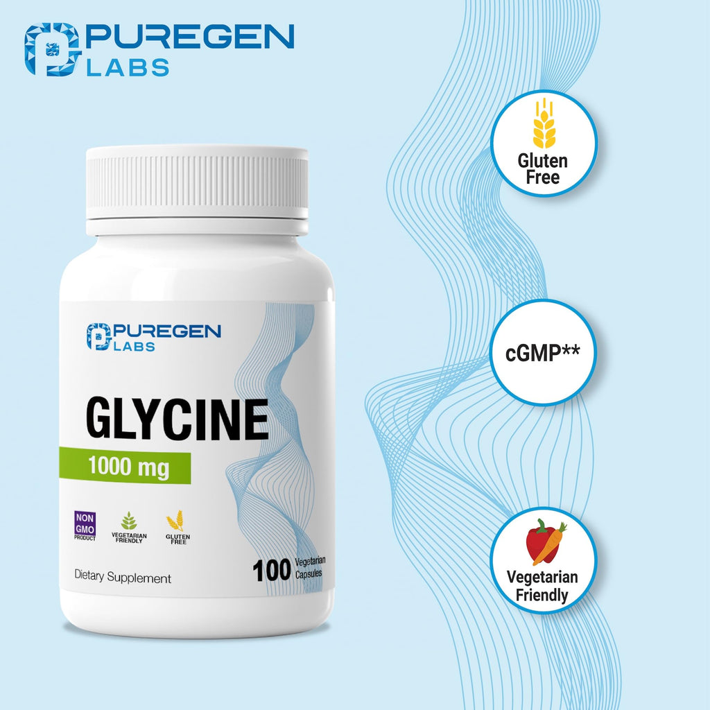 Glycine 1000mg 100 Vegetarian Capsules X894