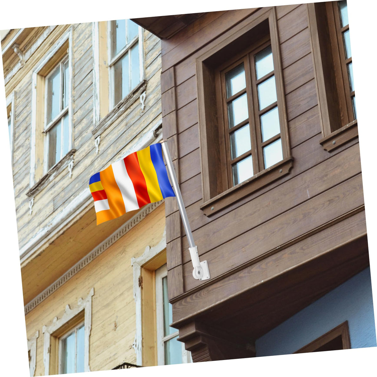 Adjustable Wall-Mounted Flag Pole Mount Bracket K173