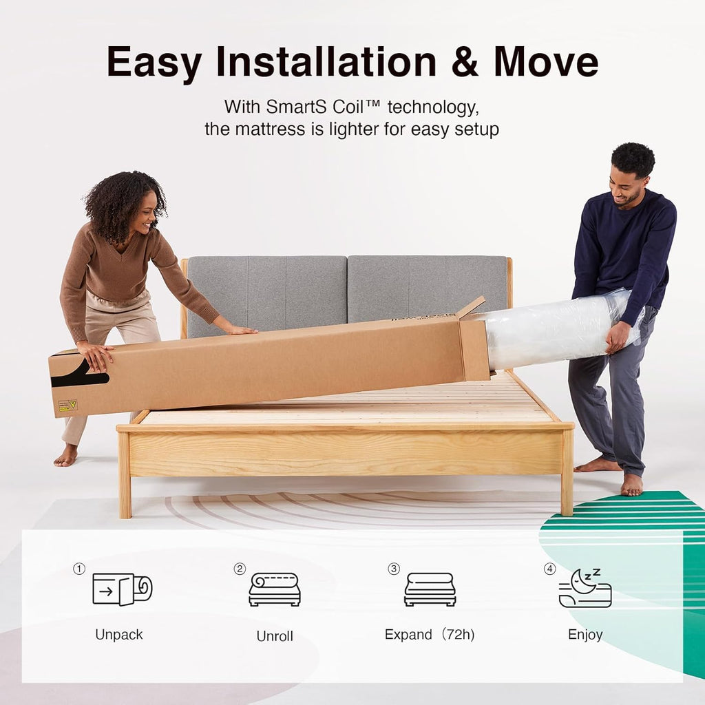 6 Inch Twin Size Hybrid Mattress L156