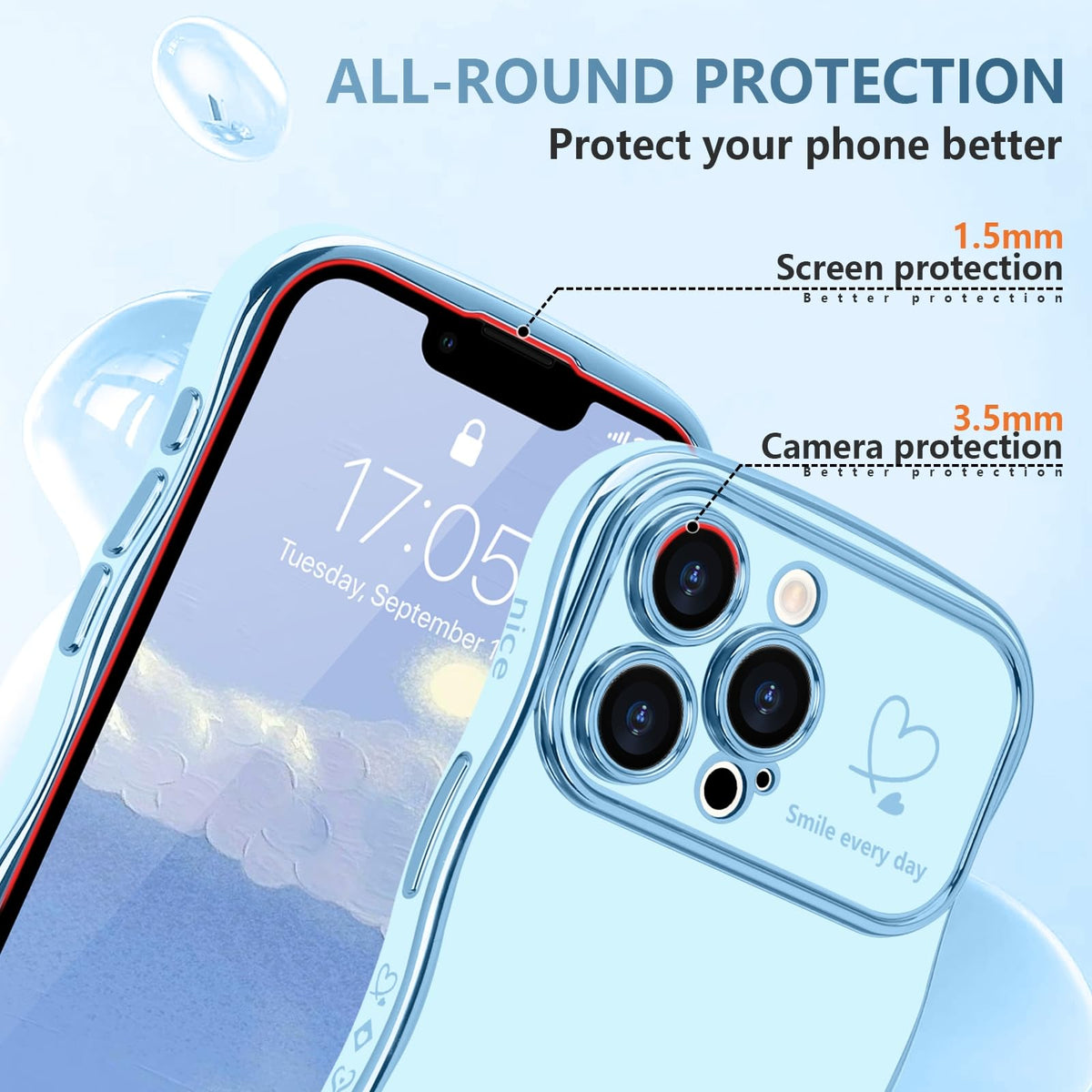 iPhone 13 Pro Max Case Baby Blue B60768