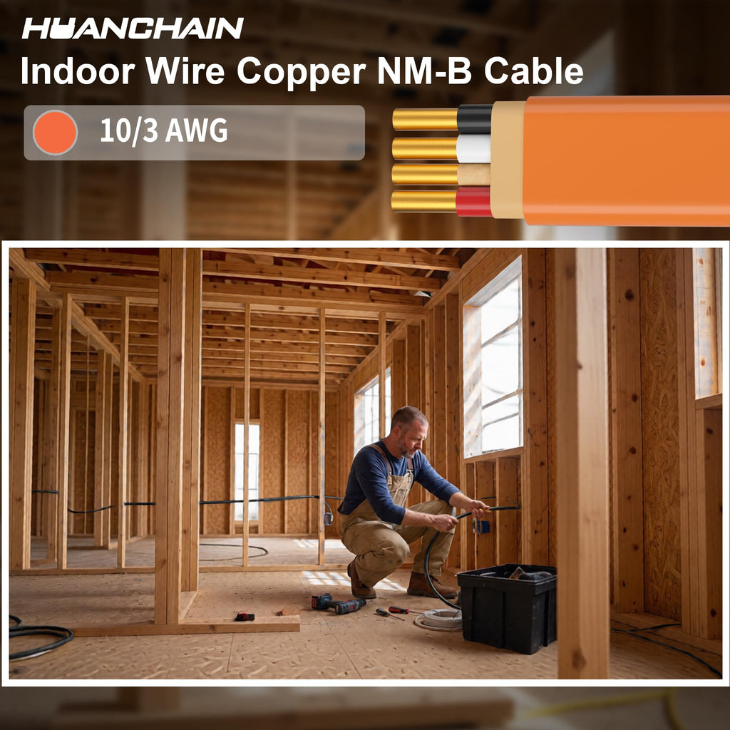 Orange 35FT Non-Metallic Sheathed Cable C589538