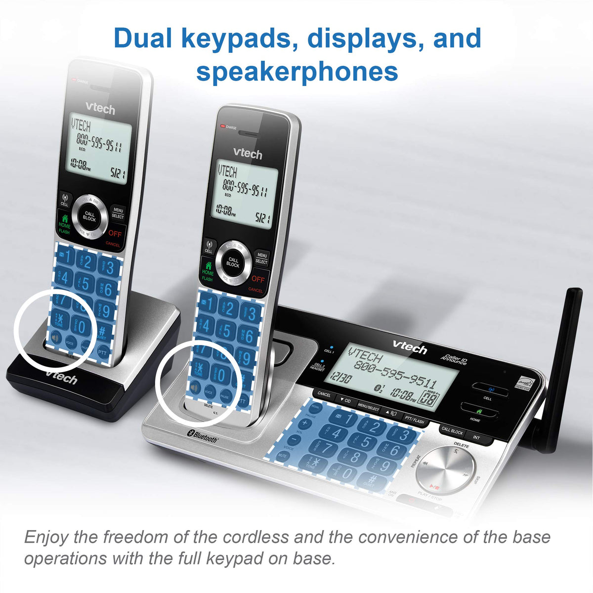 5 Handset Cordless Phone with Answering System N989