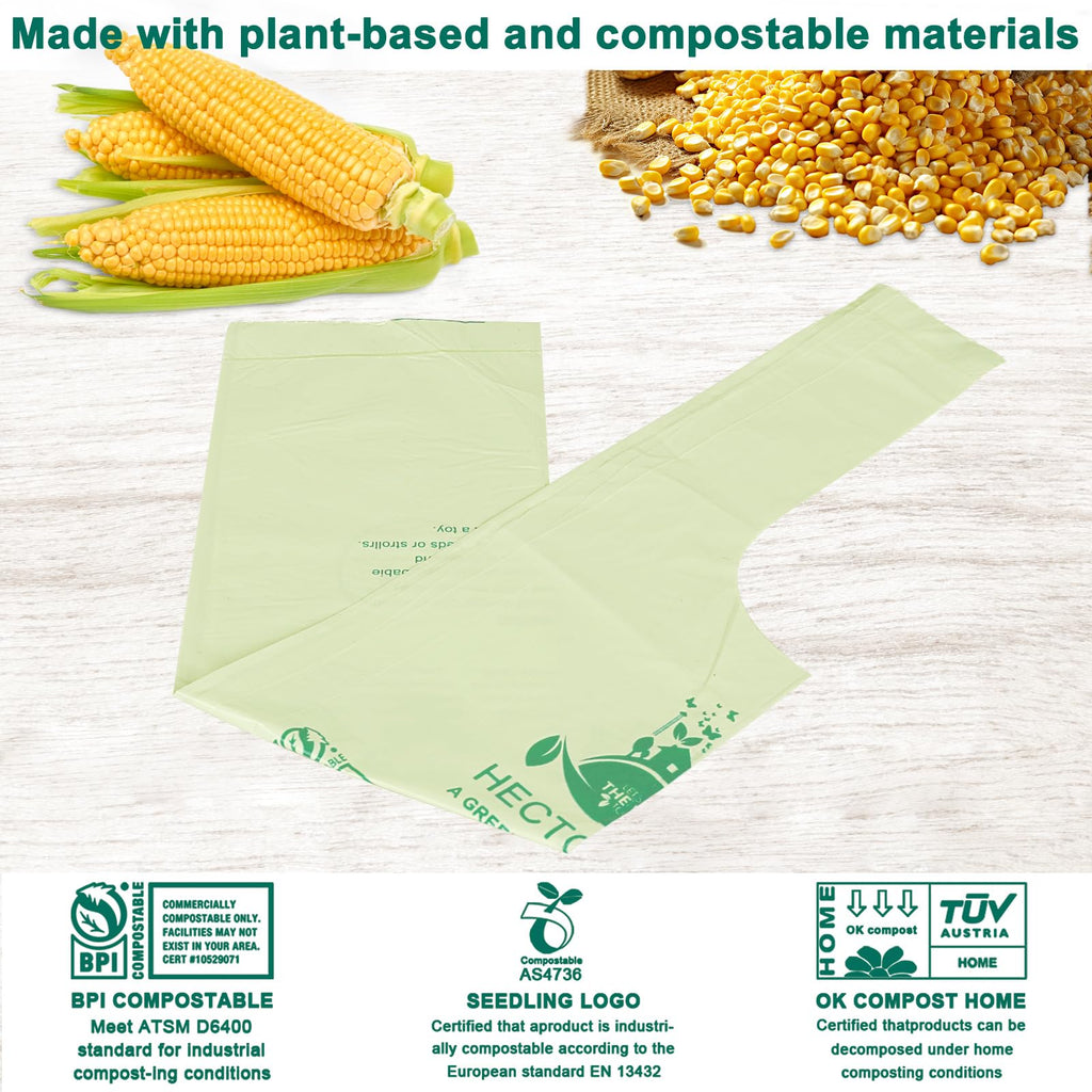 1.6 Gallon 100 Count Compostable Bags D6468