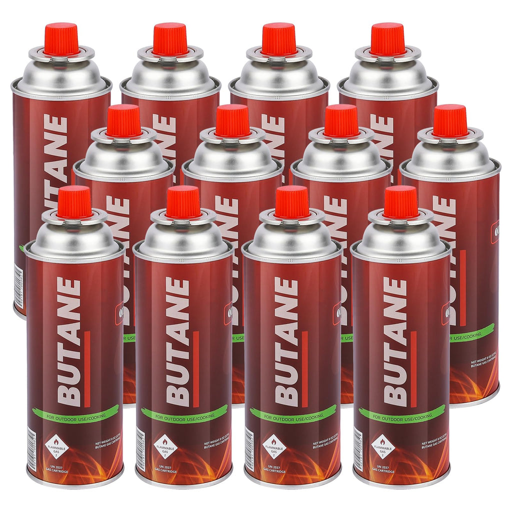 12 Pack 8oz Butane Fuel Cylinders D902