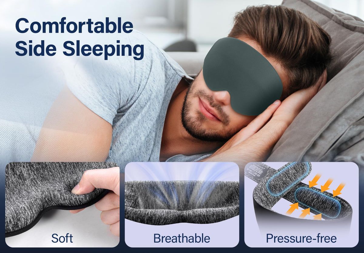 Silk Sleep Mask with Bluetooth Headphones N77617