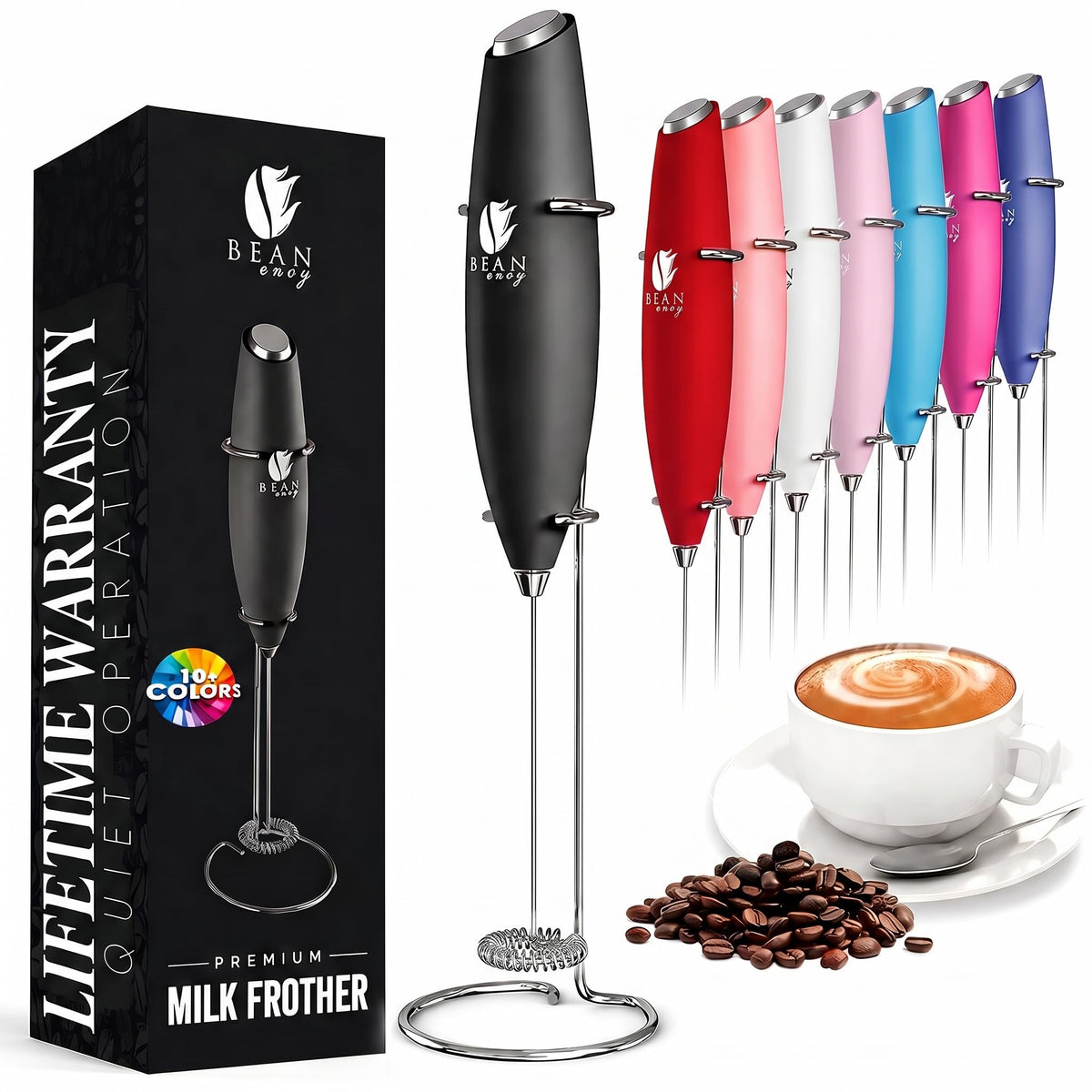 Black Handheld Milk Frother X828