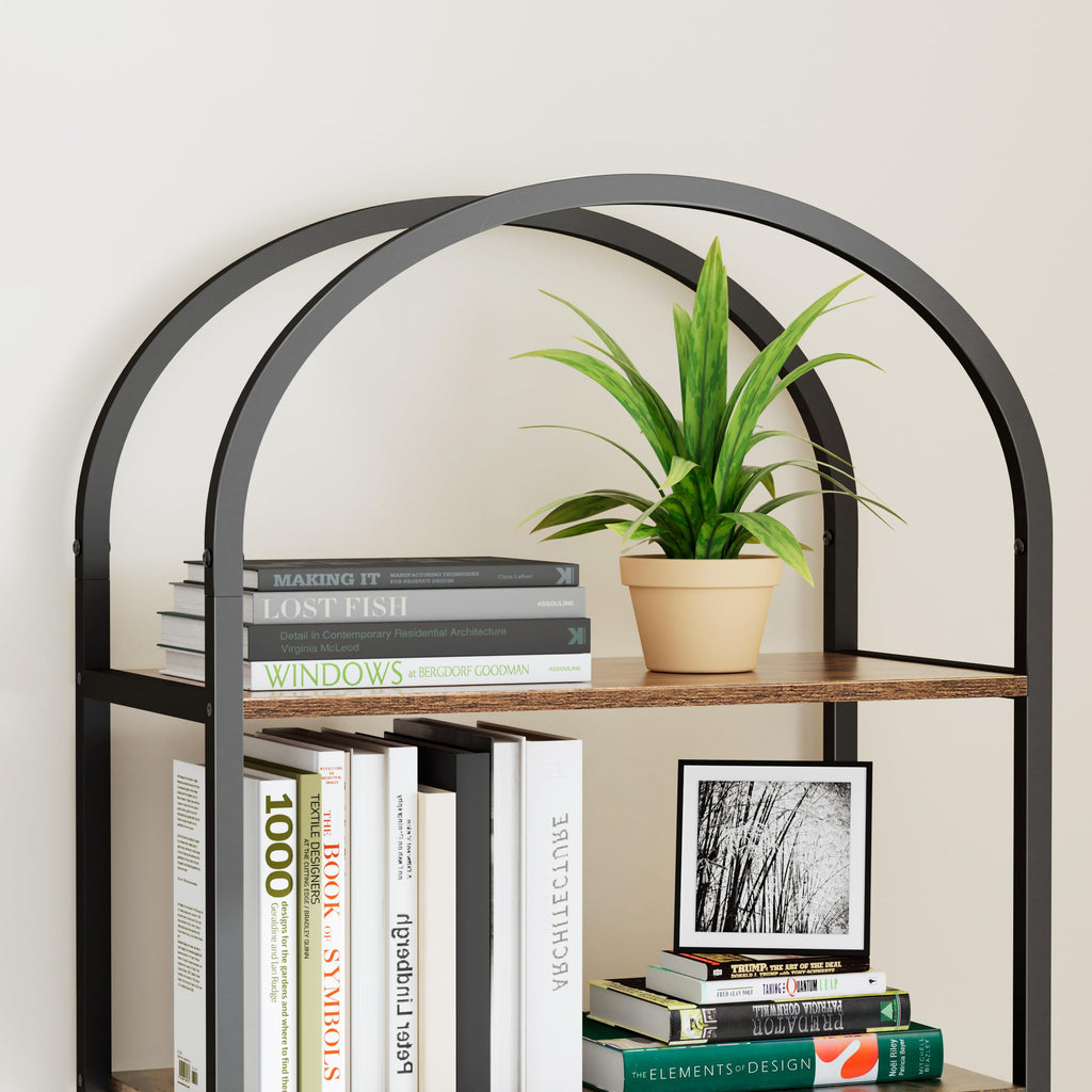 5-Tier Arched Bookshelf B2596
