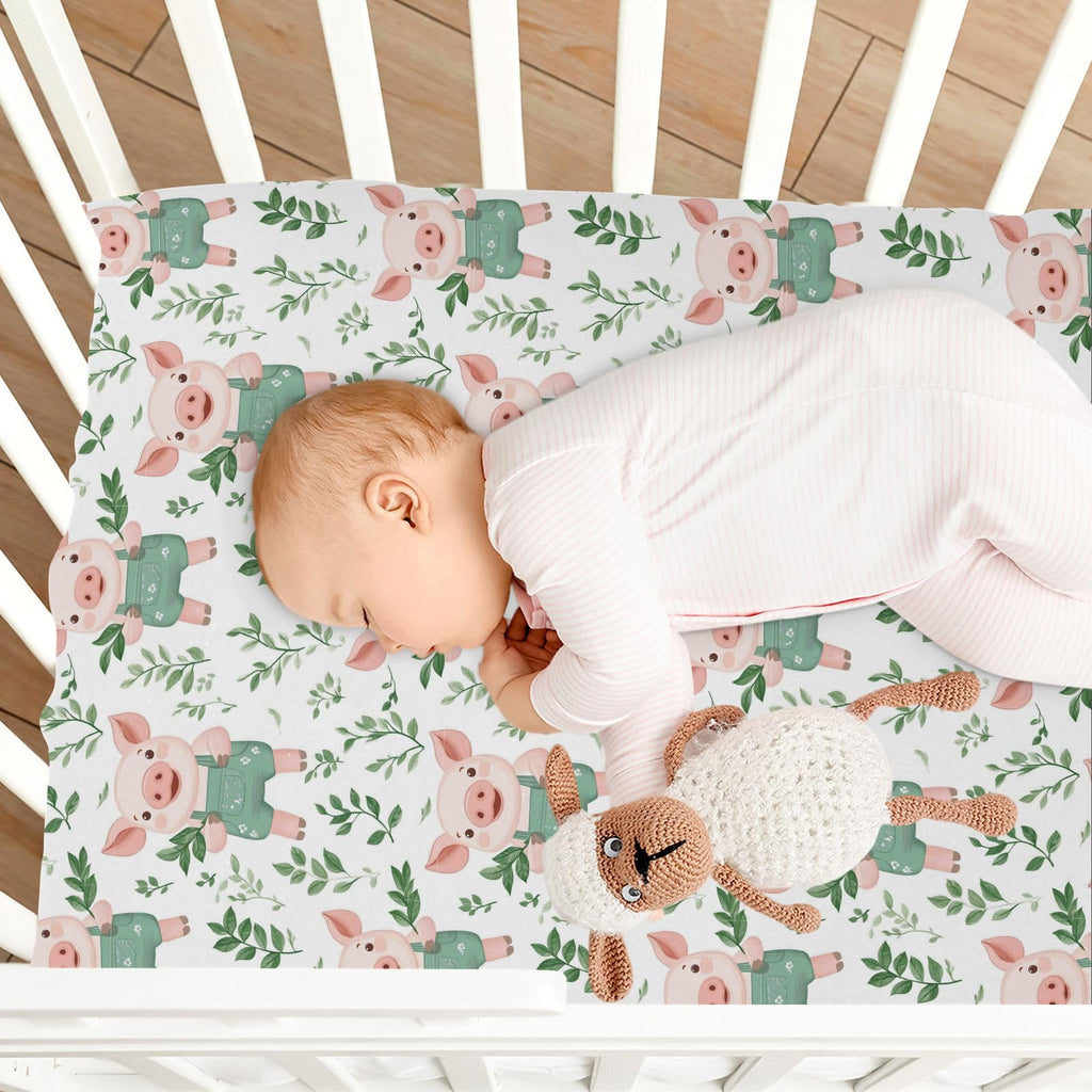 Soft Breathable Microfiber Crib Sheet R761369