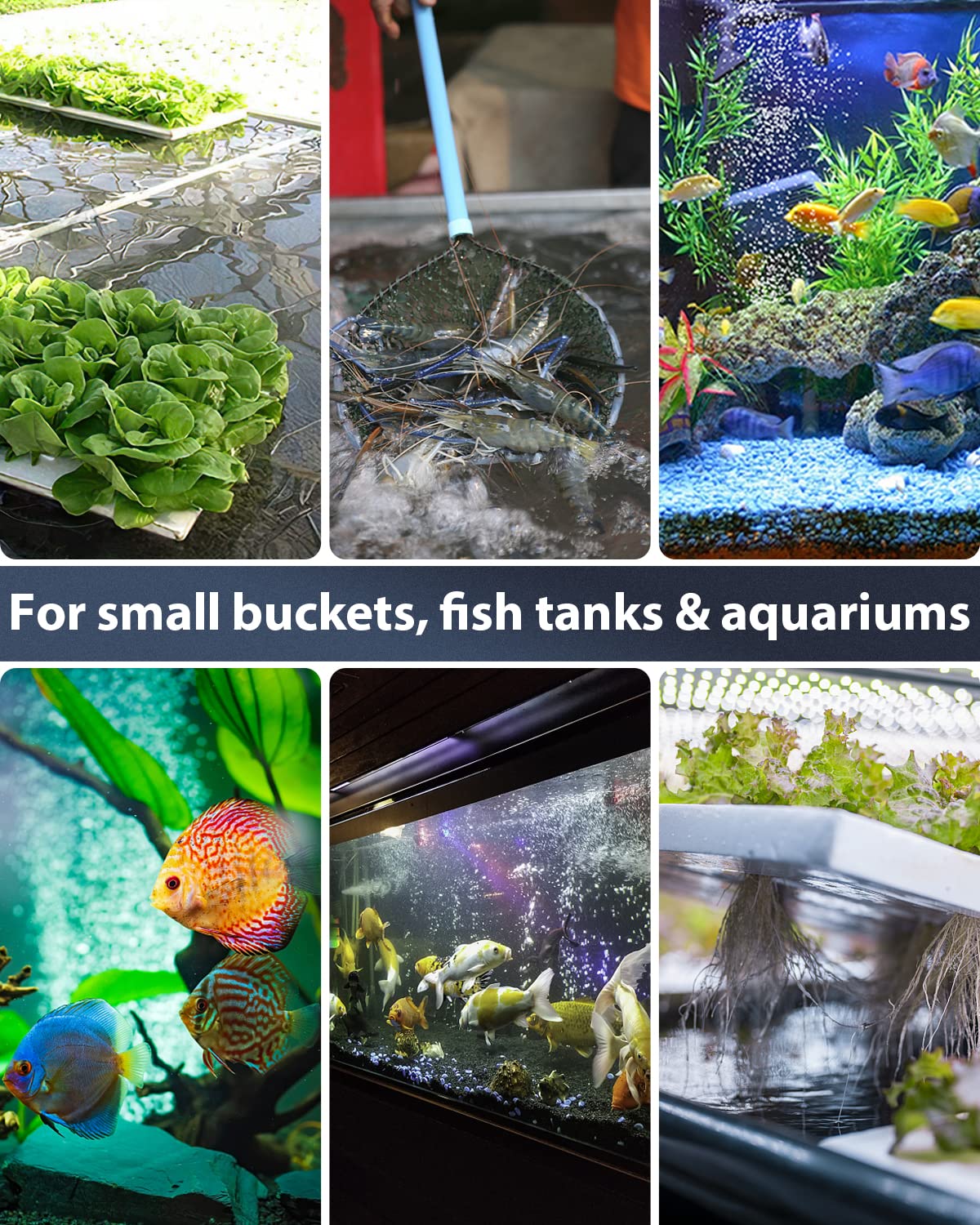 4 Inch Aquarium Air Stone Bar Bubbler, 4 Pack R338