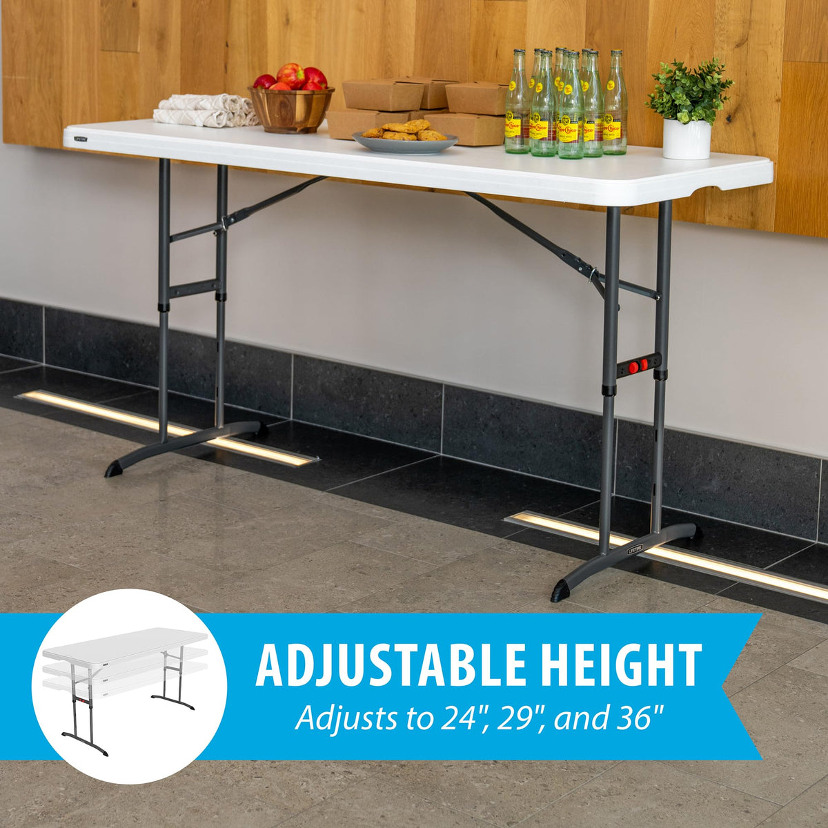 6-Foot Adjustable Height Nesting Table M190360